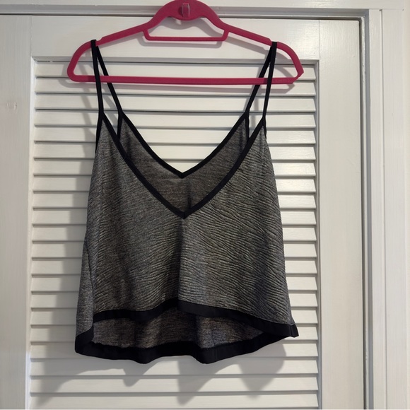 Tildon Metallic Textured Ripple Cami Top - Picture 2 of 2